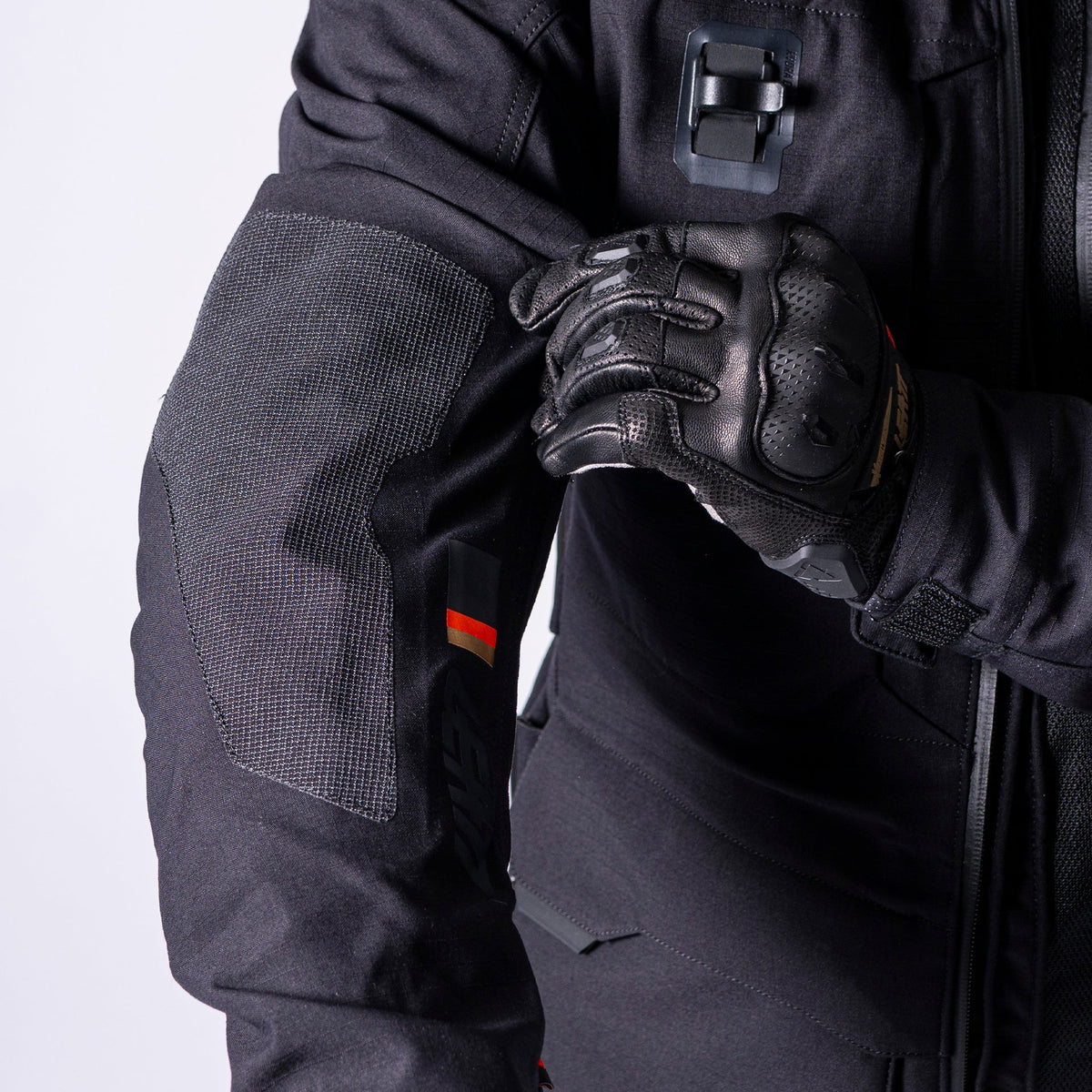 Leatt ADV Rally 7.5 Motorradjacke, wasserdicht bis 30.000 mm Wassersäule, Adventure Hydradri Max, schwarz/grau