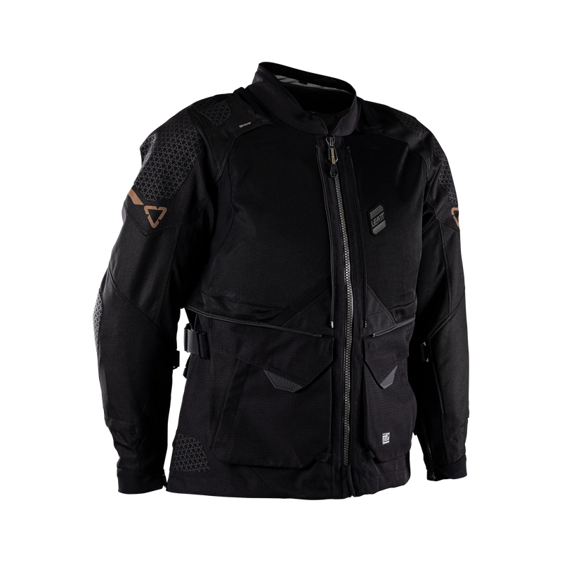 Leatt ADV 8.5 MultiTour Motorradjacke, 35.000 mm wasserdicht, AA-zertifiziert, 5-in-1, schwarz/grau