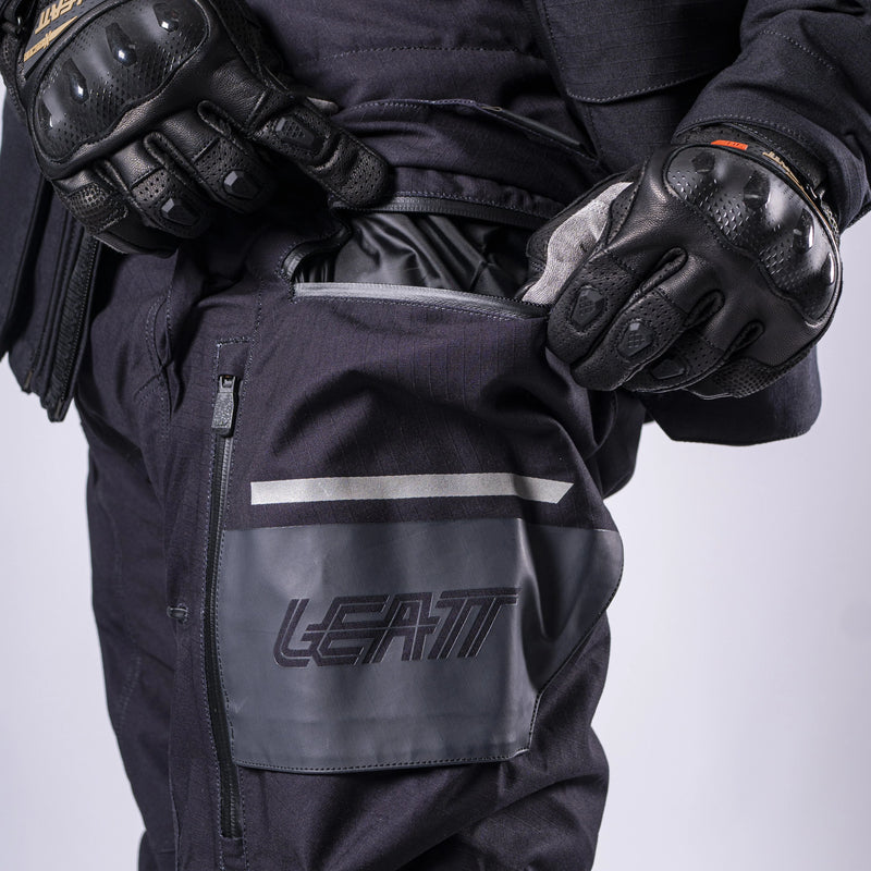 Leatt ADV Rally 7.5 HydraDri 30K Waterproof Adventure Stealth Motorcycle Pants Black/Gray