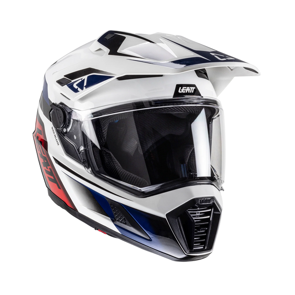 Leatt ADV 8.5 Adventure-Motorradhelm ECE 22.06 mit photochromem Visier, Königsblau/Rot