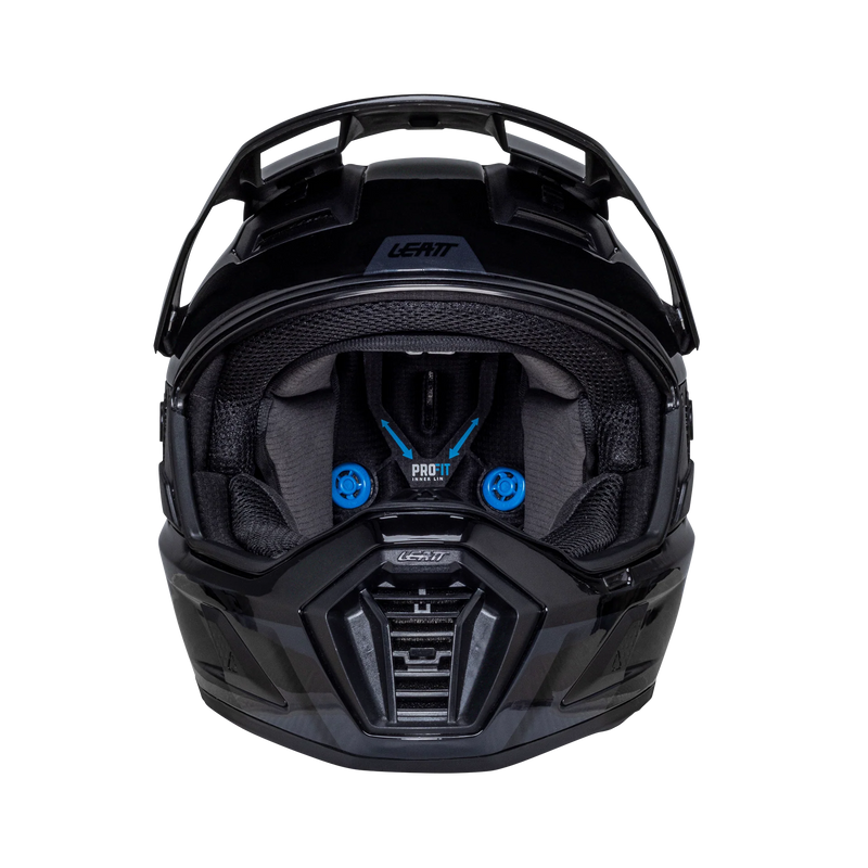 Leatt ADV 8.5 motorcycle helmet kit ECE 22.06 with photochromic visor Stealth Black/Gray