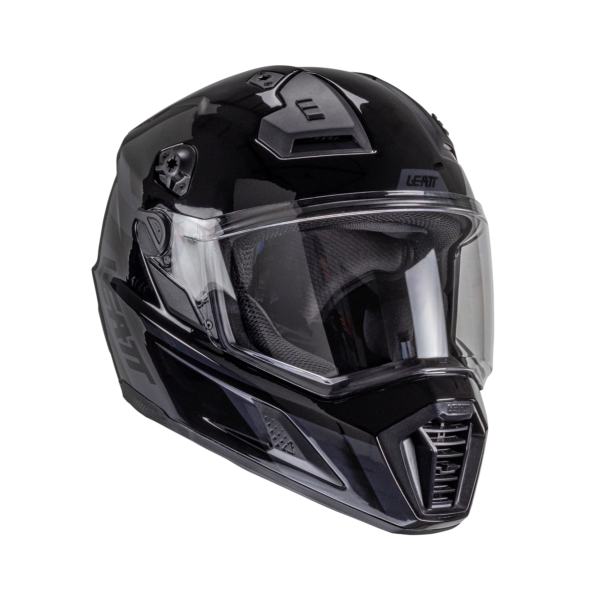 Leatt ADV 8.5 motorcycle helmet kit ECE 22.06 with photochromic visor Stealth Black/Gray