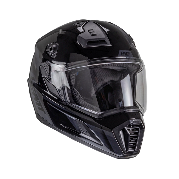 Leatt ADV 8.5 Motorradhelm-Set ECE 22.06 mit photochromem Visier, Stealth Schwarz/Grau