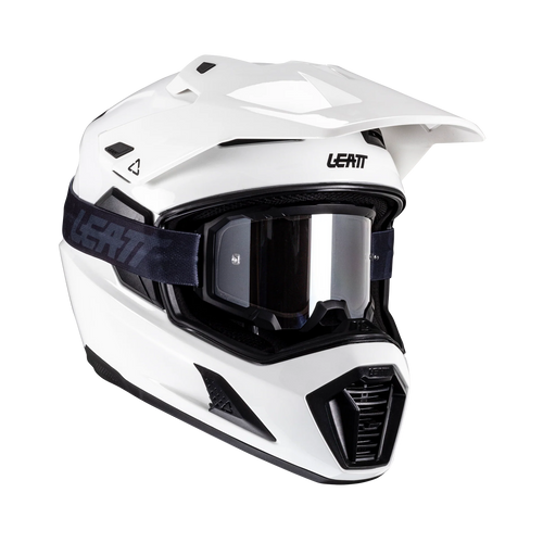 Leatt ADV 8.5 motorcycle helmet adventure ECE 22.06 with photochromic visor White