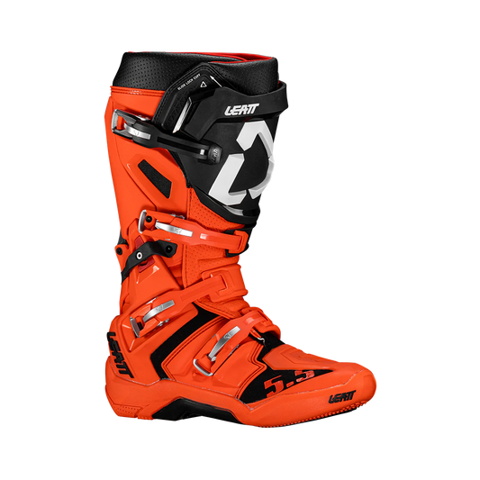 Leatt Moto 5.5 FlexLock Motorradstiefel – Orange Motocross-Stiefel
