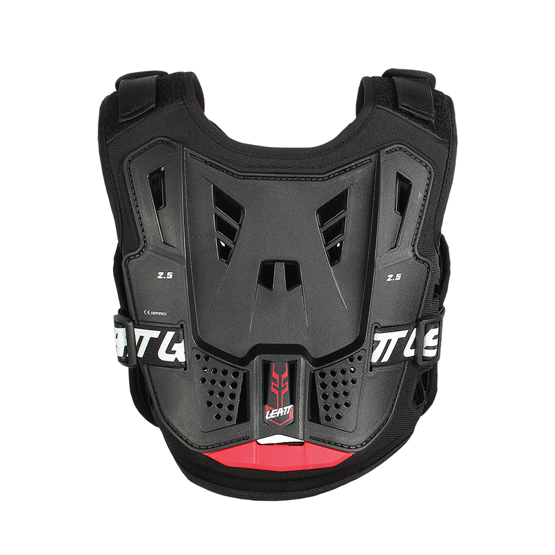 Leatt 2.5 Mini Junior Borstbeschermer Zwart en rood, productfoto 1