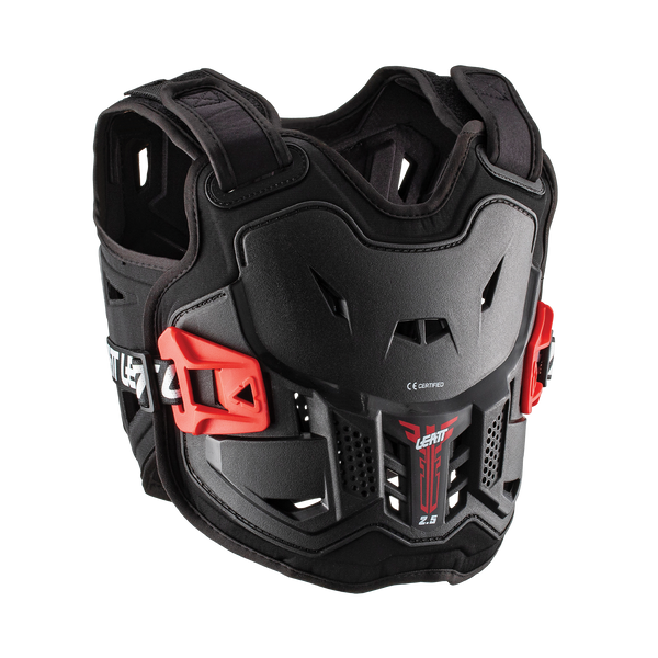 Leatt 2.5 Mini Junior Borstbeschermer Zwart en rood