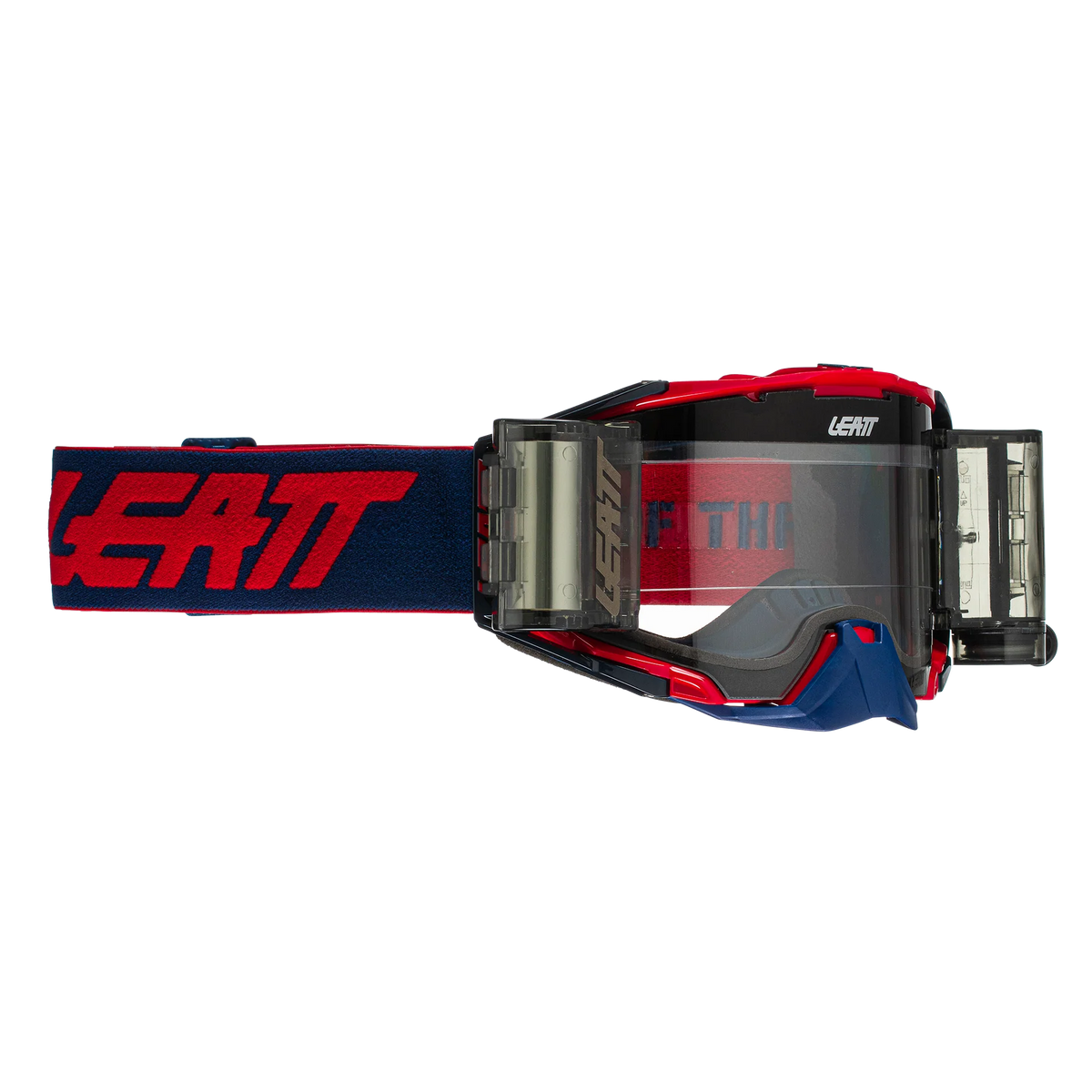 Leatt Velocity 6.5 Roll-Off Motocross Goggles Red/Blue Clear – Bulletproof MX & Enduro Goggles 83% VLT