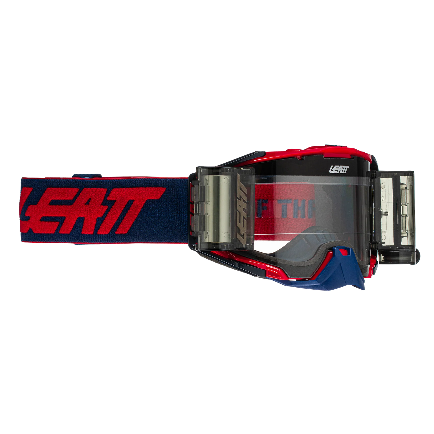 Leatt Velocity 6.5 Roll-Off Motocross Goggles Red/Blue Clear – Bulletproof MX & Enduro Goggles 83% VLT