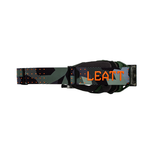 Leatt Velocity 6.5 Roll-Off Motocross Goggles Cactus Camo Green/Clear – Bulletproof MX & Enduro Goggles 83% VLT