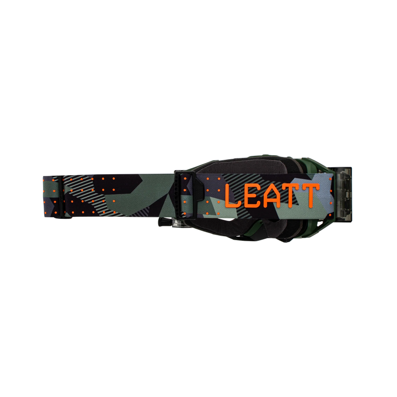 Leatt Velocity 6.5 Roll-Off Motocross Goggles Cactus Camo Green/Clear – Bulletproof MX & Enduro Goggles 83% VLT