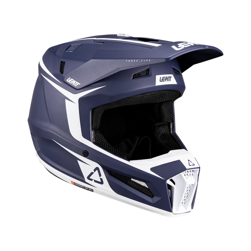 Leatt 3.5 Motorradhelm-Set ECE 22.06 mit Brille, blau