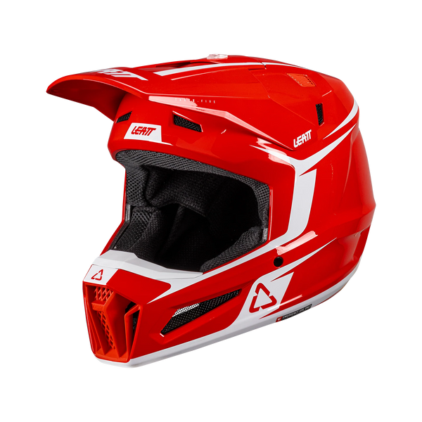 Leatt 3.5 Motorradhelm-Set ECE 22.06 mit Brille, Rot