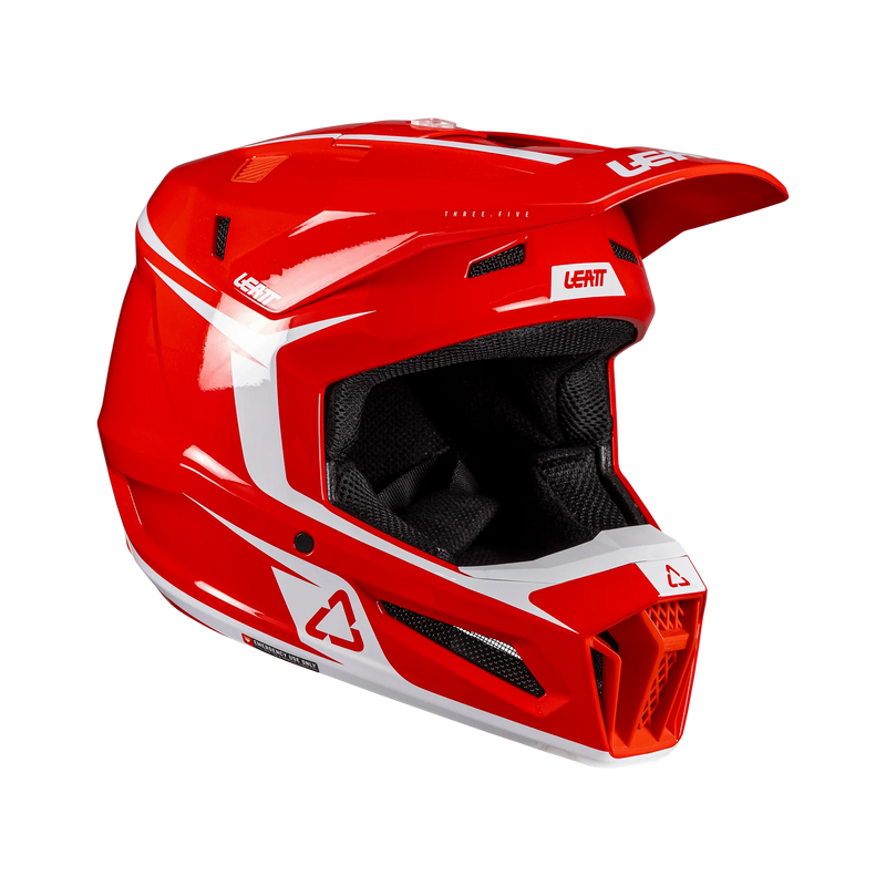Leatt 3.5 motorcycle helmet kit ECE 22.06 with goggles Red