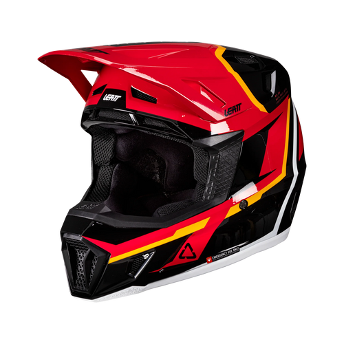 Leatt Moto 7.5 motorhelm kit ECE 22.06 met Velocity 4.5 goggles Rood