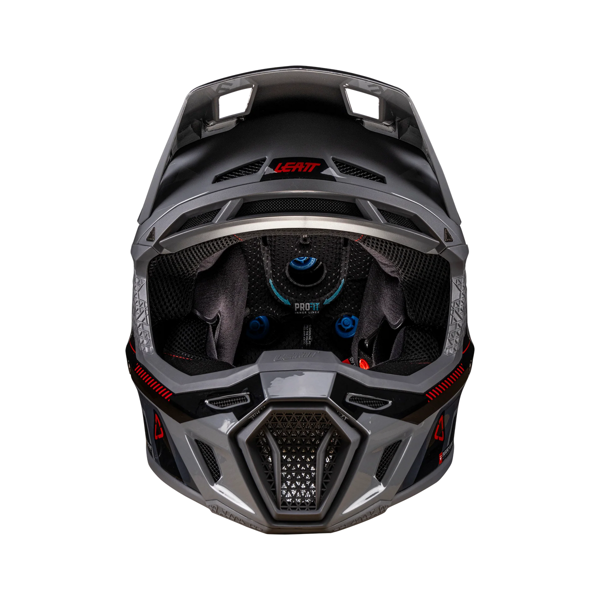 Leatt Moto 8.5 motorcycle helmet kit ECE 22.06 with Velocity 5.5 goggles Gray