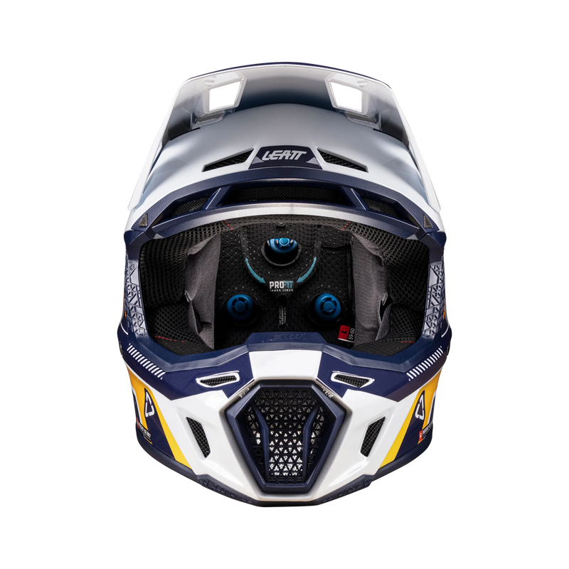 Leatt Moto 8.5 Motorradhelm-Set ECE 22.06 mit Velocity 5.5 Brille Orange