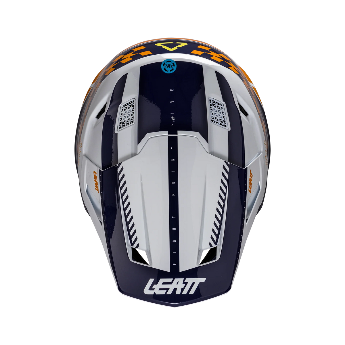 Leatt Moto 8.5 Motorradhelm-Set ECE 22.06 mit Velocity 5.5 Brille Orange