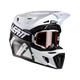 Leatt Moto 9.5 Carbon motorhelm kit ECE 22.06 met Velocity 6.5 goggles Wit