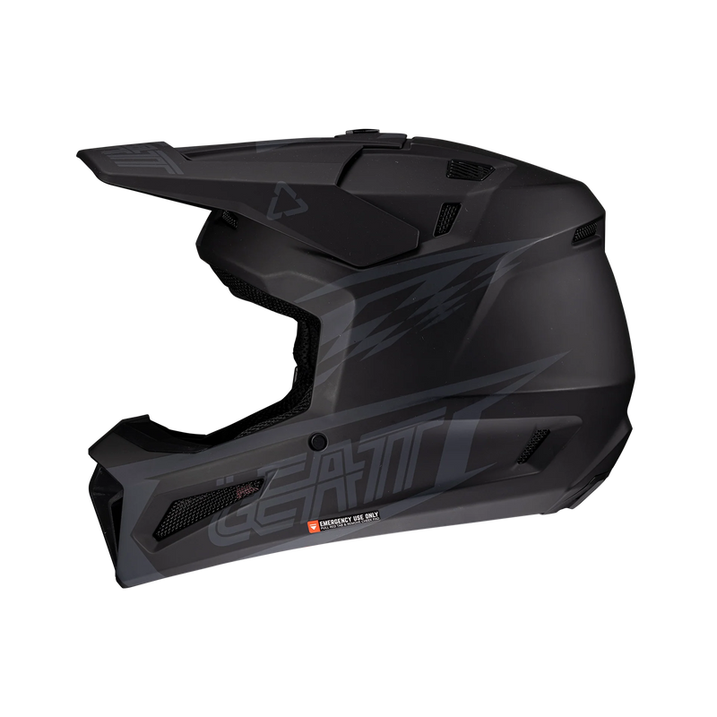 Leatt Moto 3.5 motorcycle helmet kit ECE 22.06 with Vizion 3.5 goggles Stealth Black/Gray