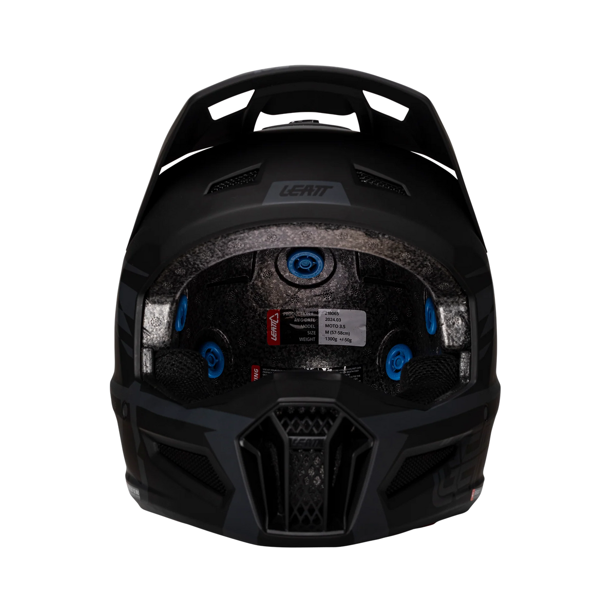 Leatt Moto 3.5 motorcycle helmet kit ECE 22.06 with Vizion 3.5 goggles Stealth Black/Gray