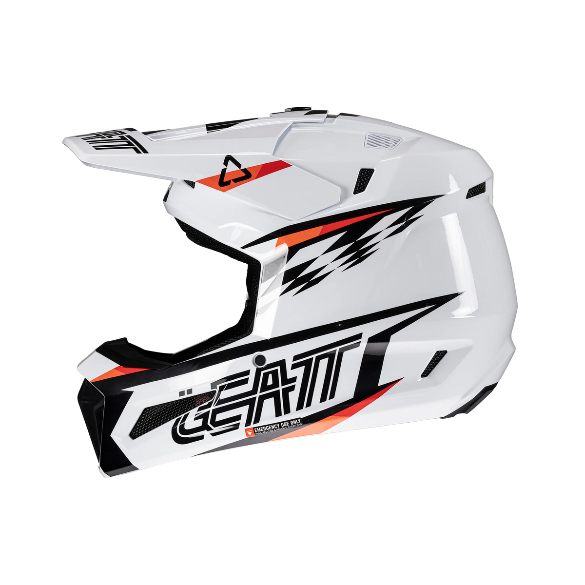 Leatt Helmet Kit Moto 3.5 White V25 – Motocross Helmet with Leatt Vizion 3.5 Goggles Included