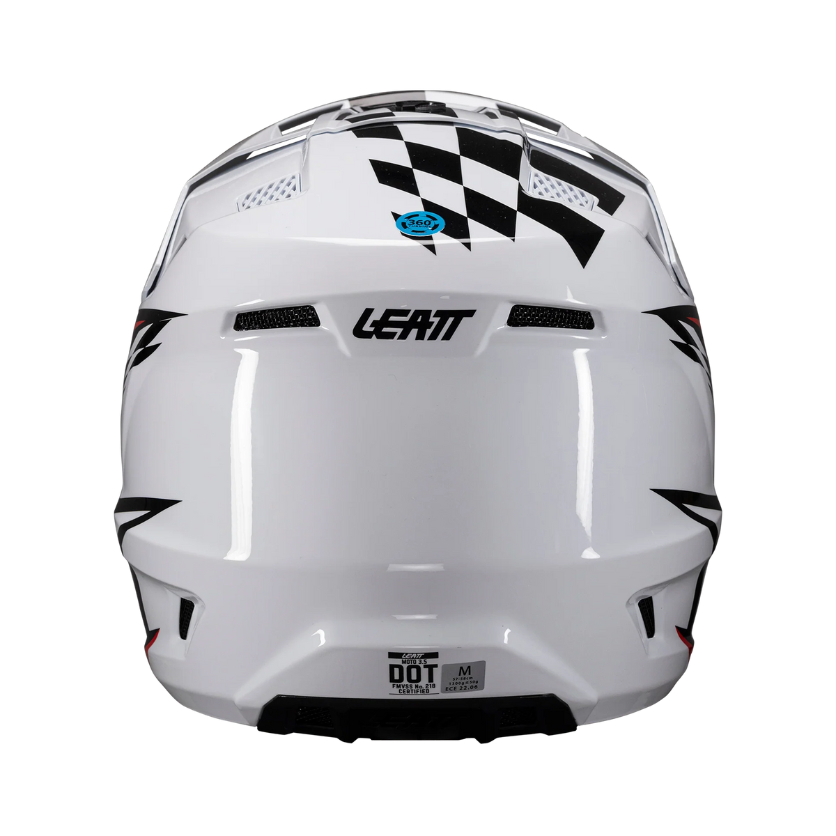 Leatt Helmet Kit Moto 3.5 White V25 – Motocross Helmet with Leatt Vizion 3.5 Goggles Included