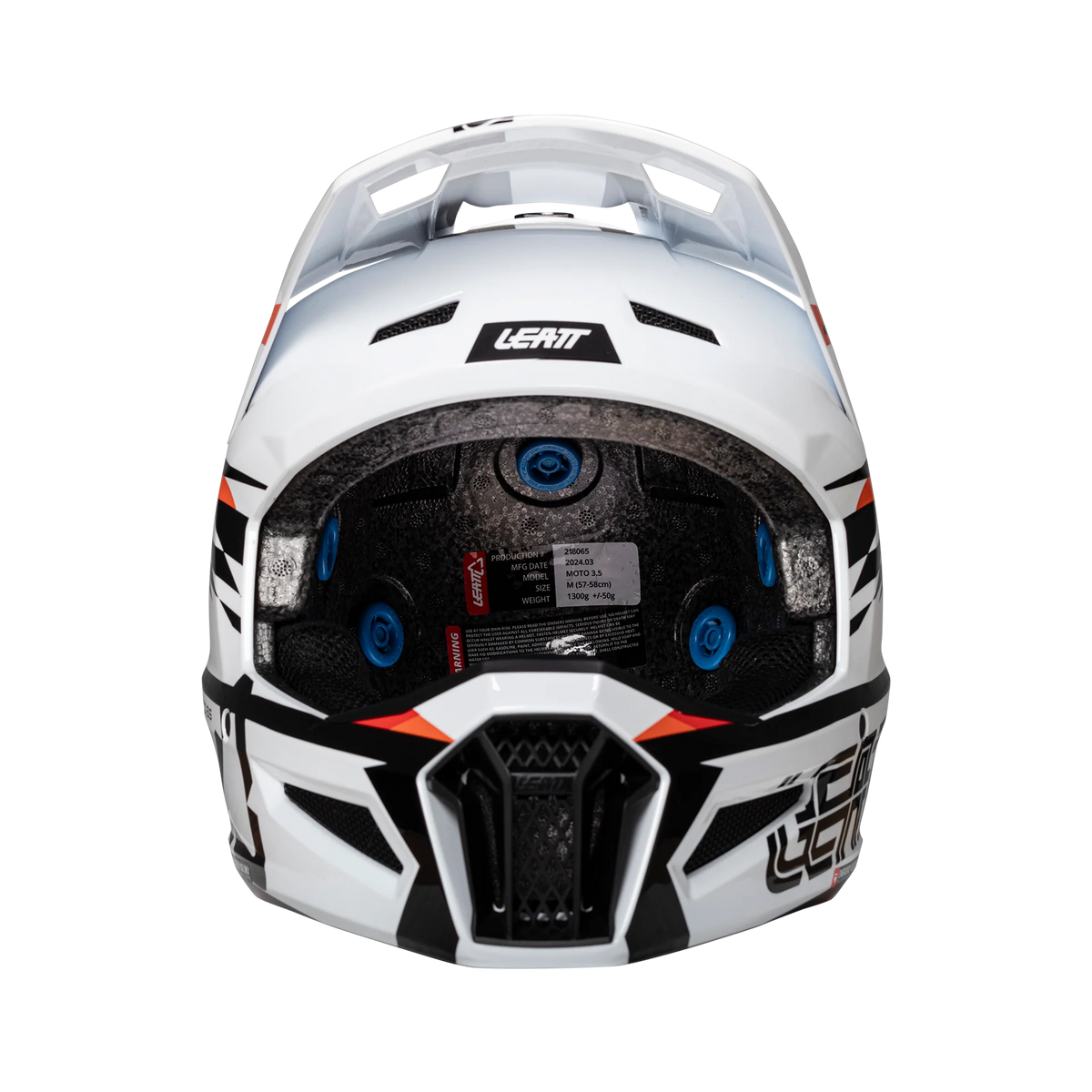 Leatt Helmet Kit Moto 3.5 White V25 – Motocross Helmet with Leatt Vizion 3.5 Goggles Included