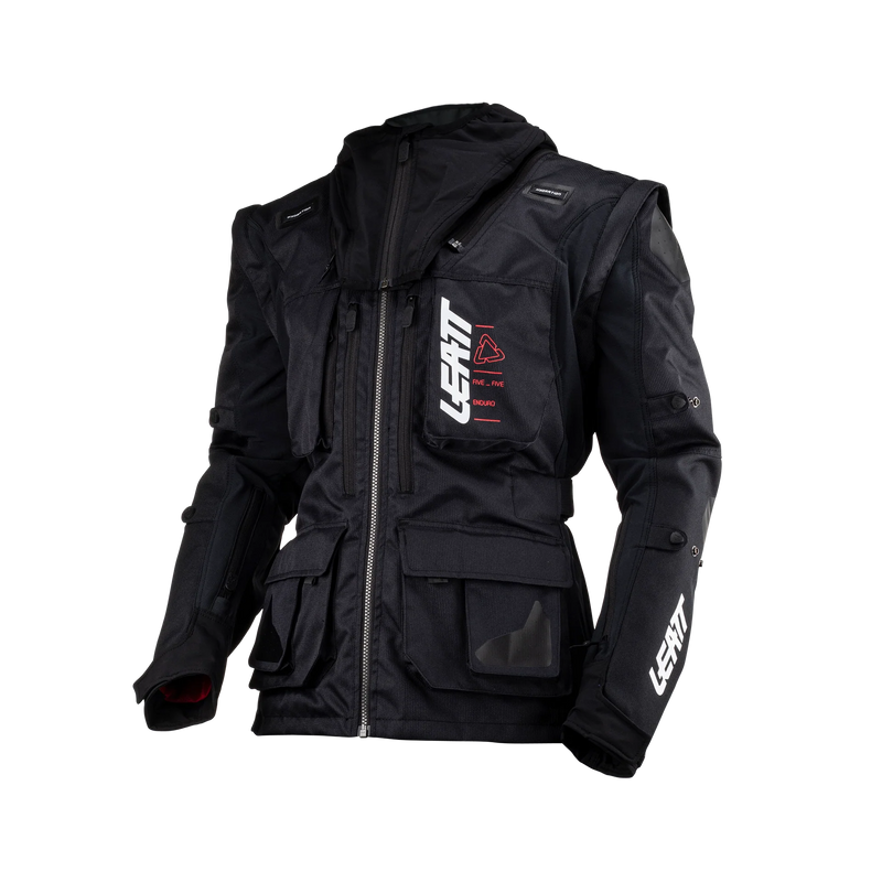Leatt Enduro 5.5 Motorradjacke, Offroad, leicht, mit Belüftung, schwarz