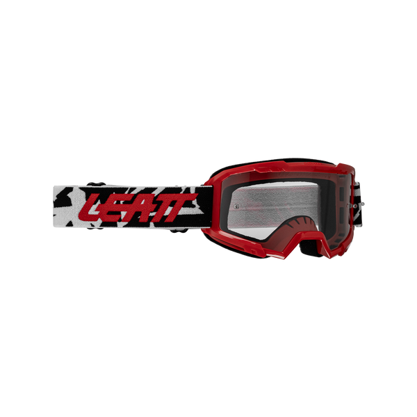 Leatt Vizion 2.5s Junior Crossbril Rood en transparant