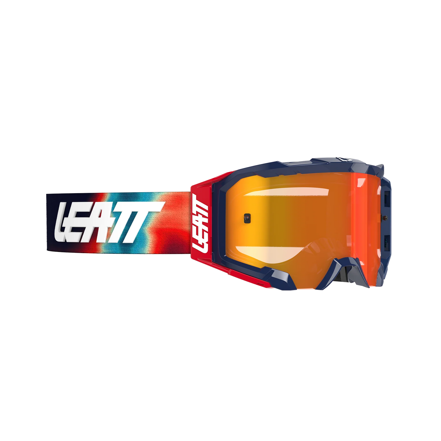 Leatt Velocity 5.5 Iriz Motocross Goggles Blue/Red – Bulletproof MX & Enduro Goggle Red Lens 28% VLT
