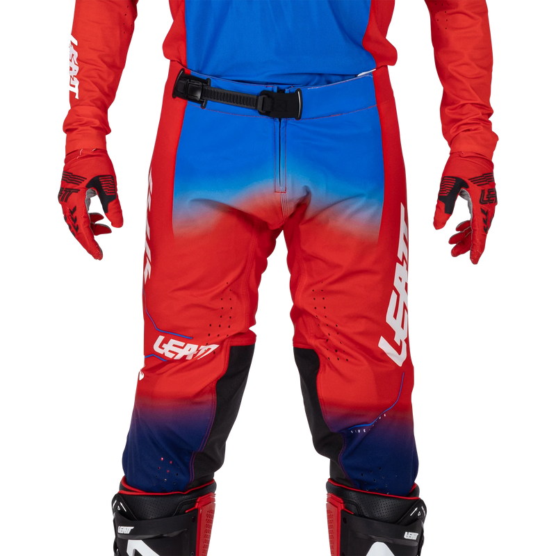 Leatt Moto 5.5 IKS Motorradhose, Motocross-Rennhose, leicht, Stretch, Königsblau/Rot