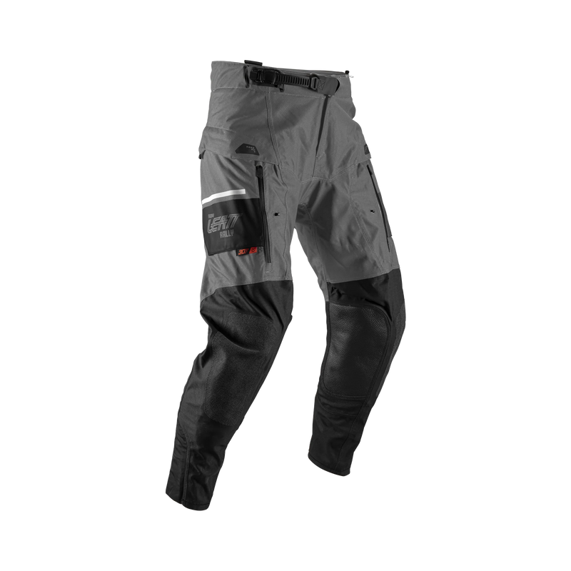 Leatt ADV Rally 7.5 Motorcycle Pants 30K Waterproof Adventure Protective Black/Iron Gray