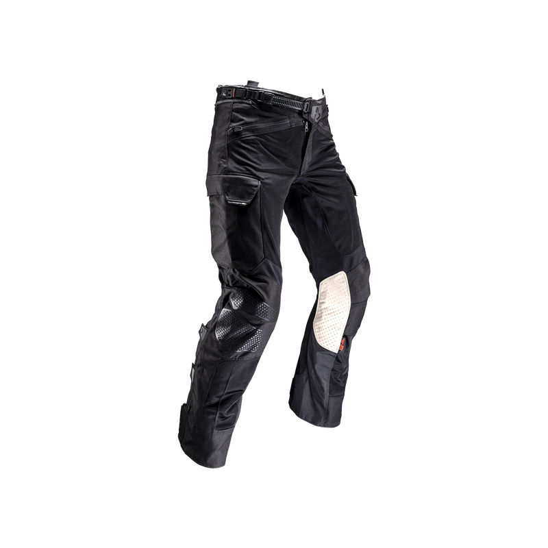 Leatt ADV FlowTour 5.5 Motorradhose, AA-Belüftung mit Level-2-Protektoren, Stealth Schwarz/Grau