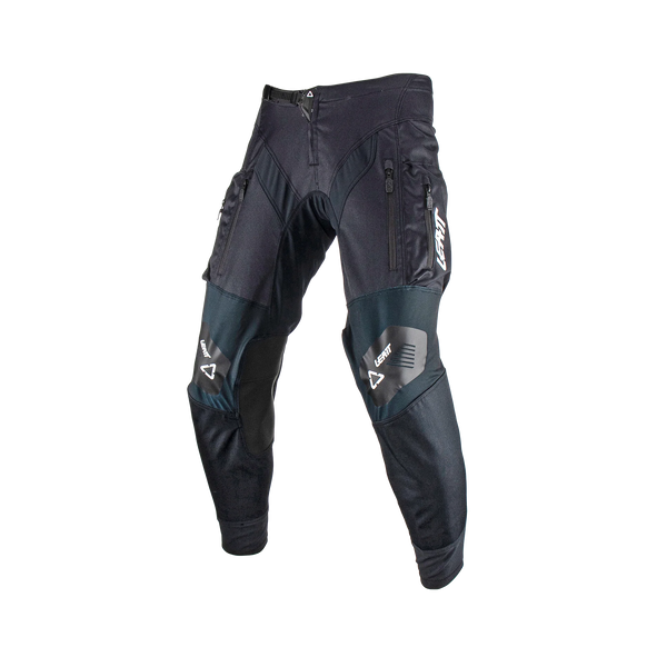 Leatt Enduro 4.5 Motorradhose für Offroad-Einsätze mit Cargotaschen, Stretch, Schwarz