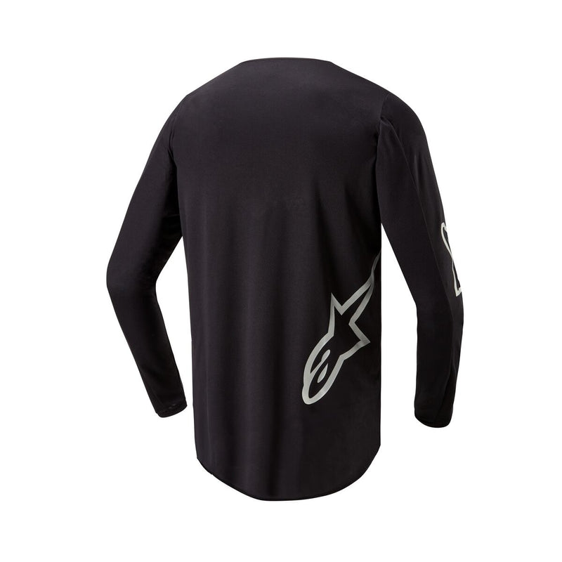 Alpinestars Fluid Graphite Black Silver Motocross Jersey