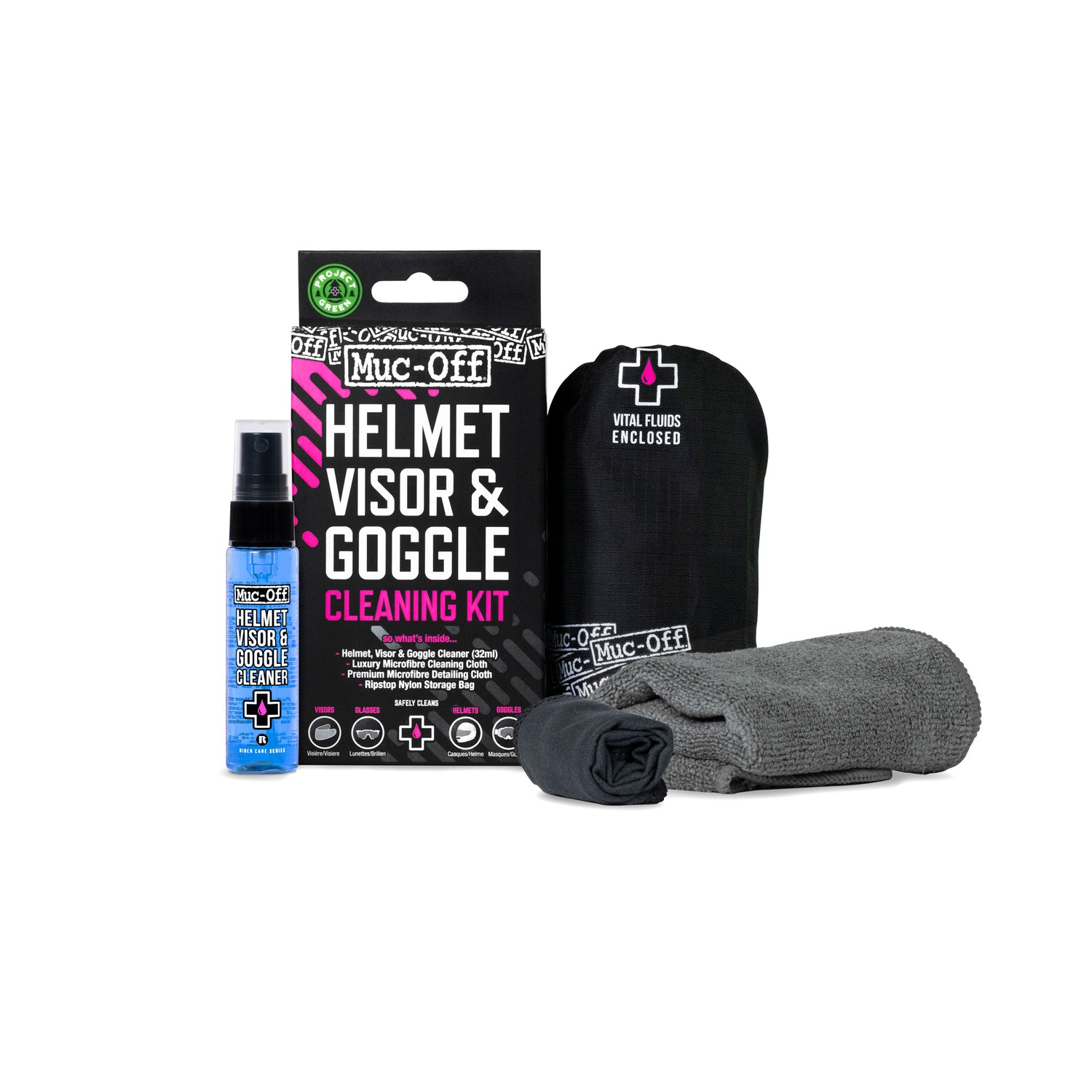 Muc-Off Vizier en motorbril onderhoudskit V2