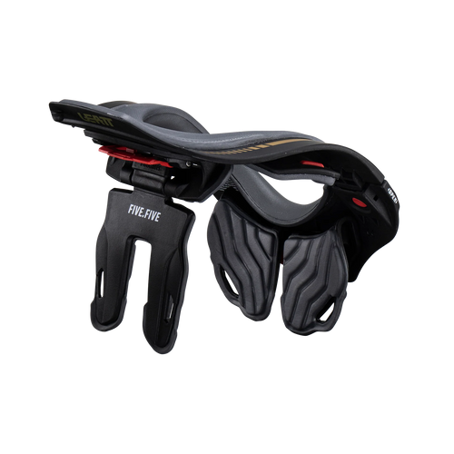 Leatt Neck Brace 5.5 Stealth Black/Grey – Premium Neck Protection for Motocross, Enduro & Adventure