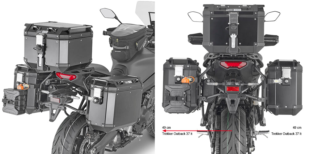 Givi PLO2159CAM Zijkofferrek YAMAHA TRACER 9 '21 OUTBACK