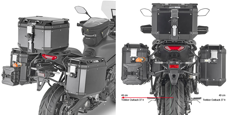 Givi PLO2159CAM Zijkofferrek YAMAHA TRACER 9 '21 OUTBACK