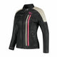 Rusty Stitches Alice Dames Leren Motorjas Retro AA Protectie Black Pink Fluo