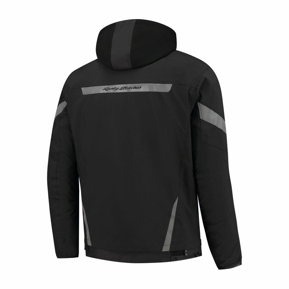 Rusty Stitches Carlo Motorcycle Jacket Mesh Summer with Rain Jacket AA Protection Black