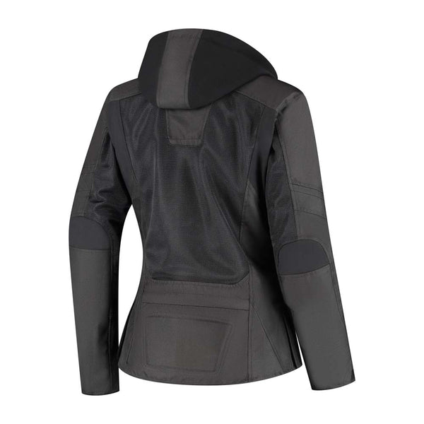 Rusty Stitches Caroline Women's Motorcycle Jacket Mesh Summer With Rain Jacket AA Protection Black