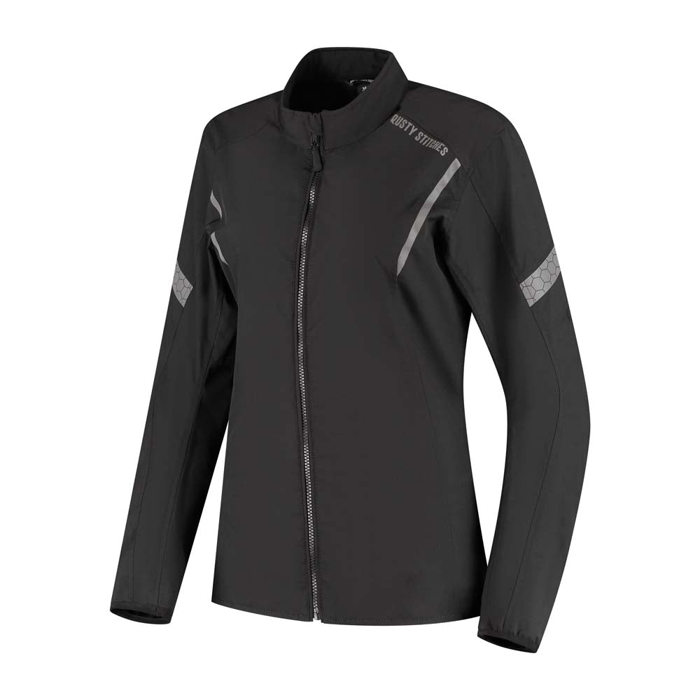 Rusty Stitches Caroline Women's Motorcycle Jacket Mesh Summer With Rain Jacket AA Protection Black
