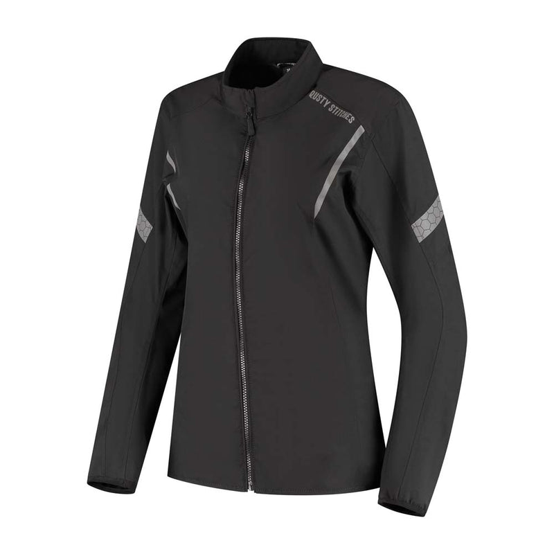 Rusty Stitches Caroline Women's Motorcycle Jacket Mesh Summer With Rain Jacket AA Protection Black