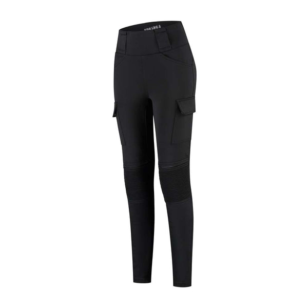 Rusty Stitches Cindy Cargo Ladies Motorcycle Leggings Knox Protection Black