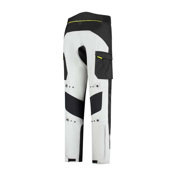 Rusty Stitches Cliff Motorcycle Trousers AA Waterproof 10K Adventure Light Grey Black