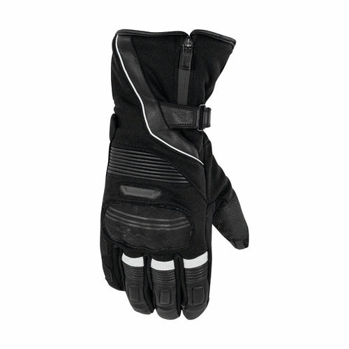 Rusty Stitches Cole Motorhandschoenen Winter Waterdicht CE Black White