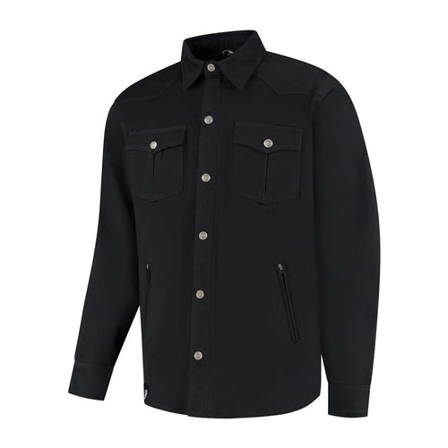 Rusty Stitches Dean Fleece Tech Motorjas AA Protectie Zwart Warm