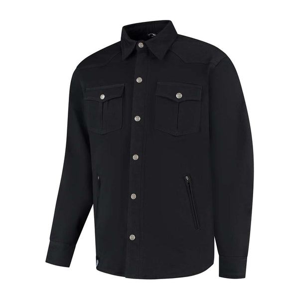 Rusty Stitches Dean Fleece Tech Motorjas AA Protectie Zwart Warm